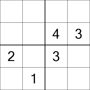 Sudoku 4x4 - Medio