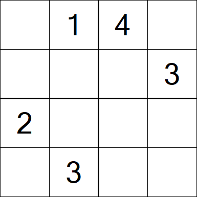 Sudoku 4x4 - Mittel