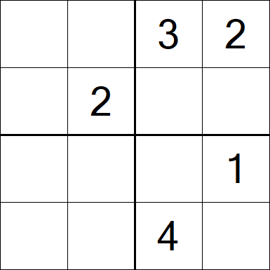 Sudoku 4x4 - Mittel