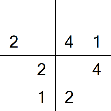 Sudoku 4x4 - Medium