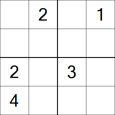 Sudoku 4x4 - Medium