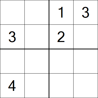 Sudoku 4x4 - Medium