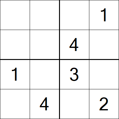 Sudoku 4x4 - Medium