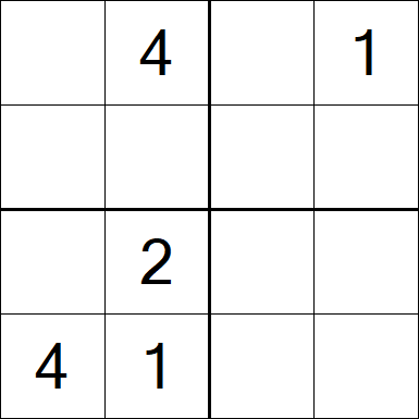 Sudoku 4x4 - Medium