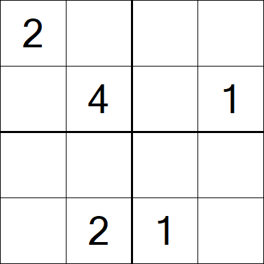 Sudoku 4x4 - Medium