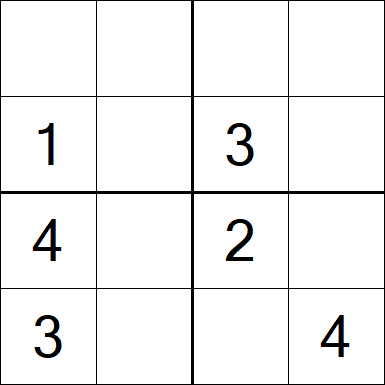 Sudoku 4x4 - Medium