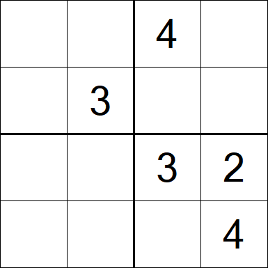 Sudoku 4x4 - Medium