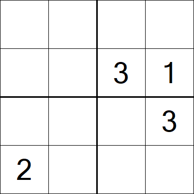 Sudoku 4x4 - Medium