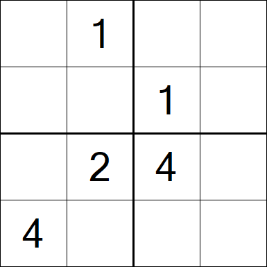 Sudoku 4x4 - Medium