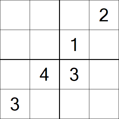 Sudoku 4x4 - Medium