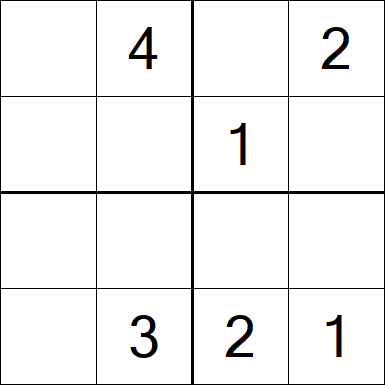Sudoku 4x4 - Medium