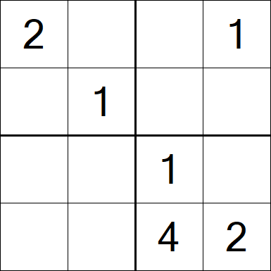 Sudoku 4x4 - Medium