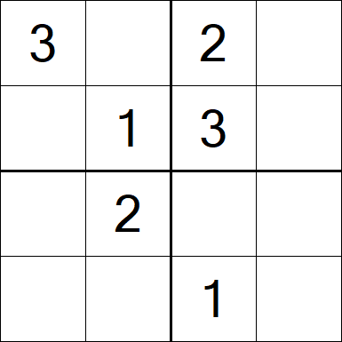 Sudoku 4x4 - Moyen