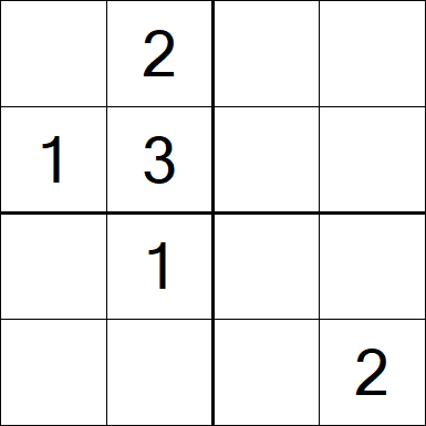 Sudoku 4x4 - Moyen