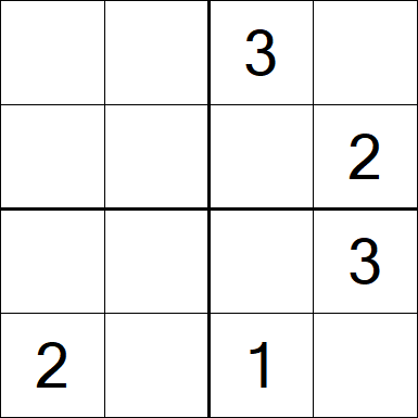 Sudoku 4x4 - Moyen