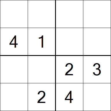 Sudoku 4x4 - Moyen
