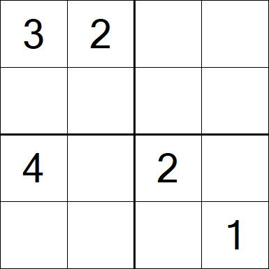 Sudoku 4x4 - Moyen