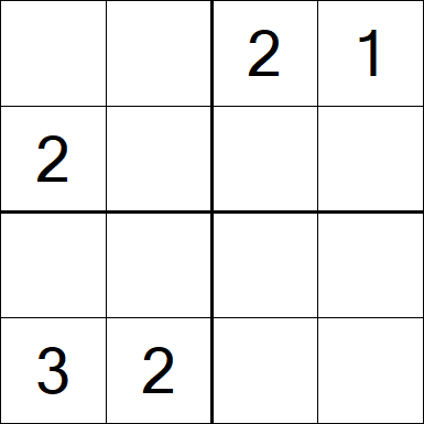 Sudoku 4x4 - Moyen