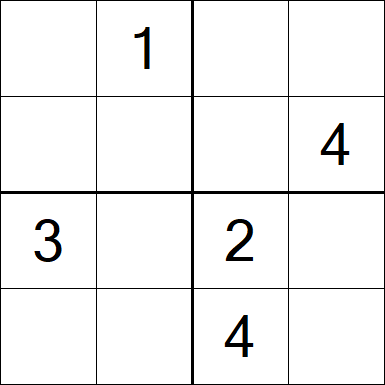 Sudoku 4x4 - Medium