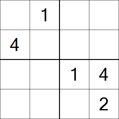 Sudoku 4x4 - Medium