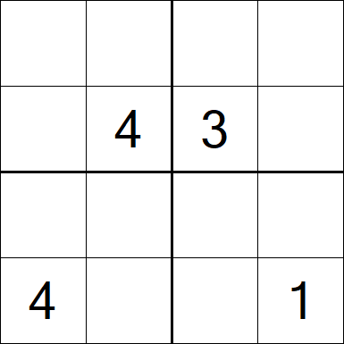 Sudoku 4x4 - Medium