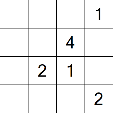 Sudoku 4x4 - Medium