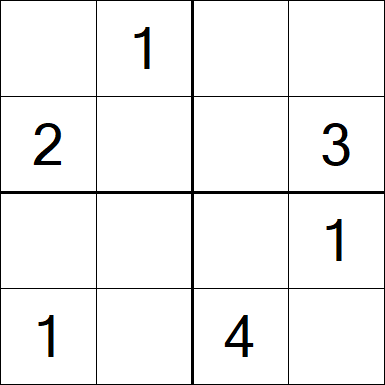 Sudoku 4x4 - Medium