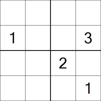 Sudoku 4x4 - Medium
