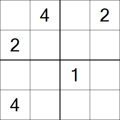 Sudoku 4x4 - Medium