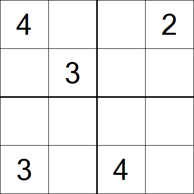 Sudoku 4x4 - Medium
