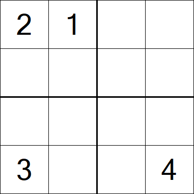 Sudoku 4x4 - Medium
