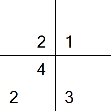 Sudoku 4x4 - Medium