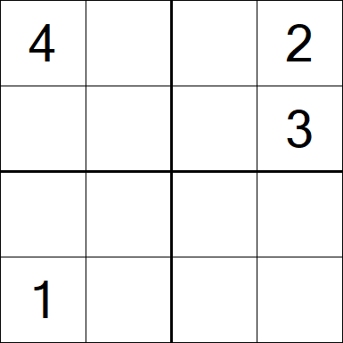 Sudoku 4x4 - Medium