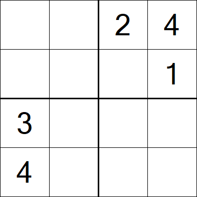 Sudoku 4x4 - Medium