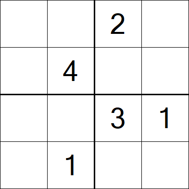 Sudoku 4x4 - Medium