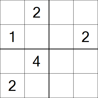 Sudoku 4x4 - Medium