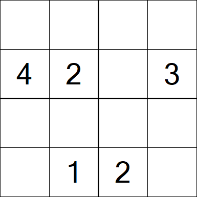 Sudoku 4x4 - Medium