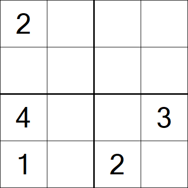 Sudoku 4x4 - Medium