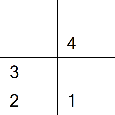 Sudoku 4x4 - Medium