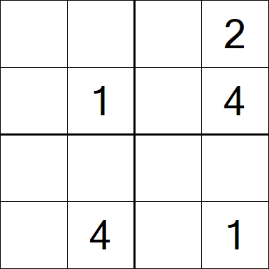 Sudoku 4x4 - Medium