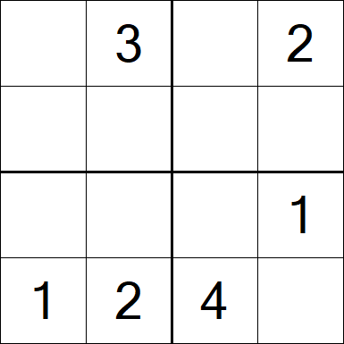 Sudoku 4x4 - Medium