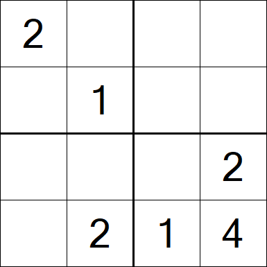 Sudoku 4x4 - Medio