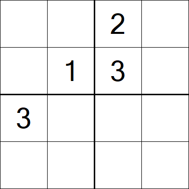 Sudoku 4x4 - Medium