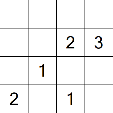 Sudoku 4x4 - Médio