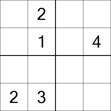Sudoku 4x4 - Médio