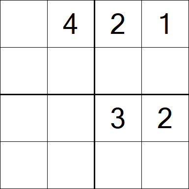 Sudoku 4x4 - Médio