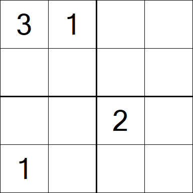 Sudoku 4x4 - Medium