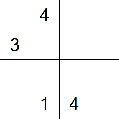 Sudoku 4x4 - Medium