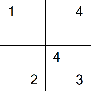 Sudoku 4x4 - Medium