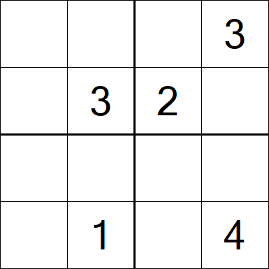Sudoku 4x4 - Medium